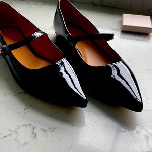 J Crew Patent leather Mary Janes- never worn bc too small and were a gift